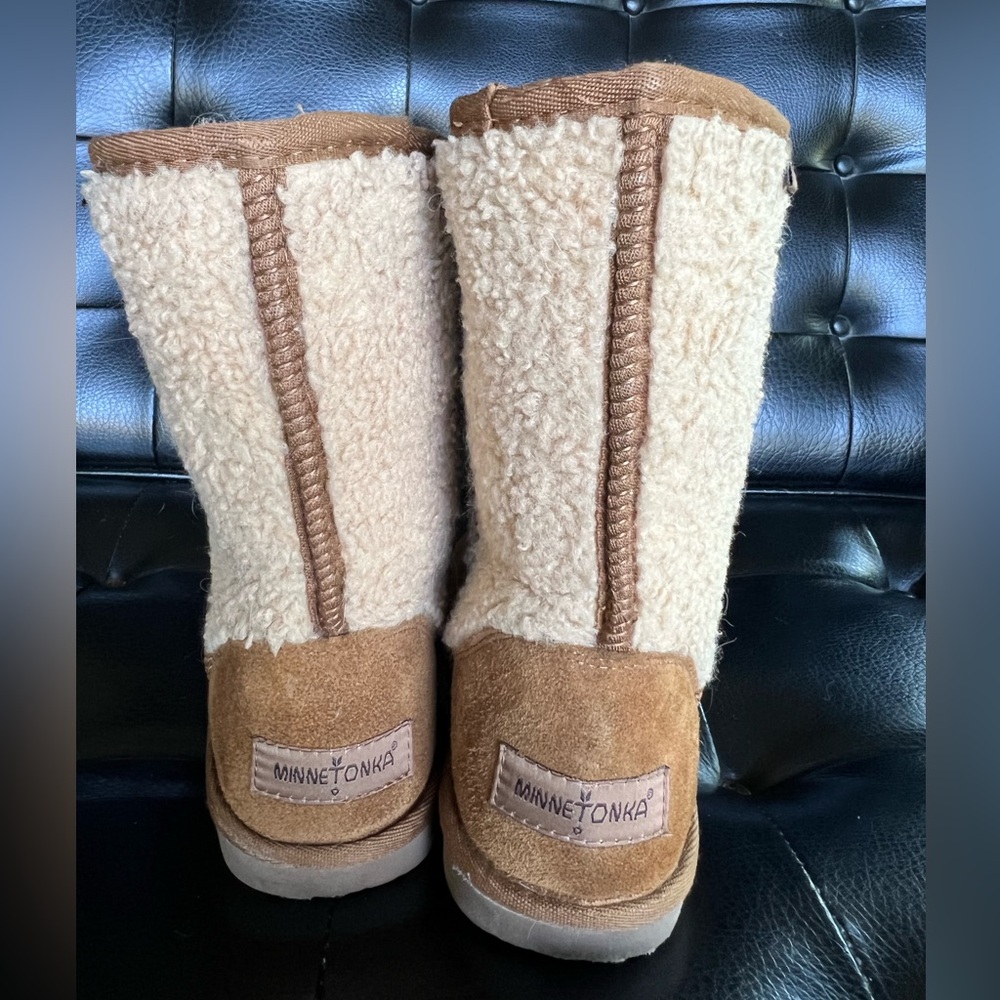Minnetonka midcalf winter boots moccasins size 8/8.5 - Picture 7 of 8